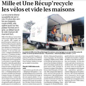 09/09/2023 La Dépêche Mille et Une Récup