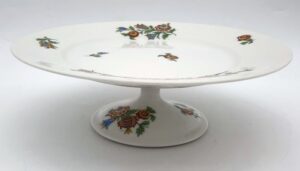 Plat à gâteaux en porcelaine de Limoges WG & Co