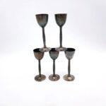 Lot de 5 verres argent digestif 